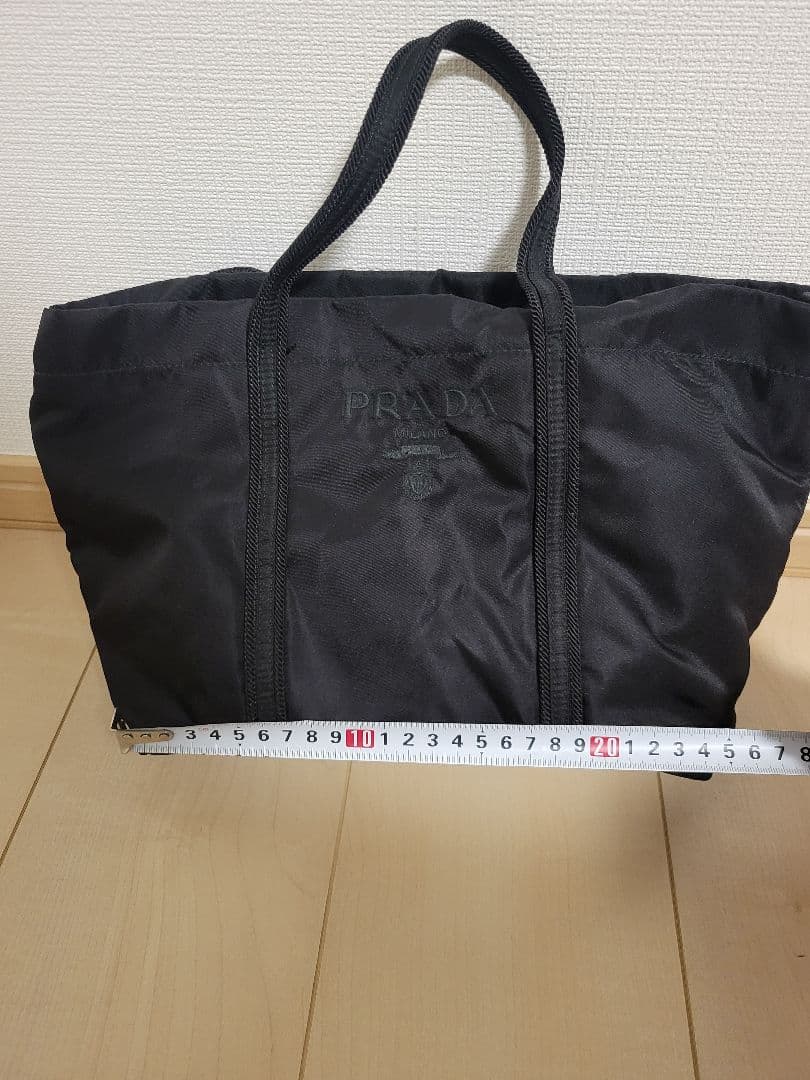 【PRADA】ナイロン　トートバッグ　ブラック　BN0678