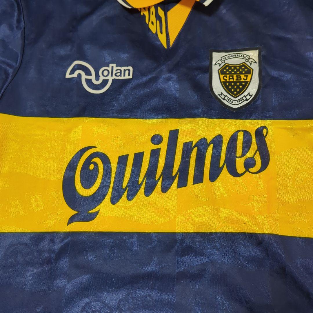 ボカ・ジュニアーズ 90周年記念シャツ ネイビー/イエロー