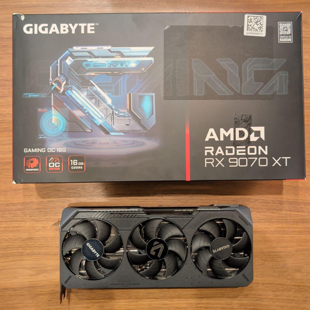 グラフィックボード・グラボ・ビデオカード GIGABYTE Radeon RX9070XT GAMING OC 16G