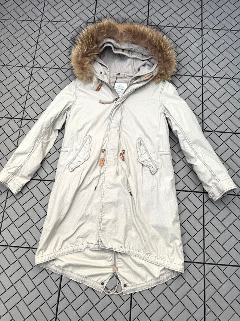 00's 希少‼︎ 新品未使用 goa Y2K ゴア モッズコート リアルファー