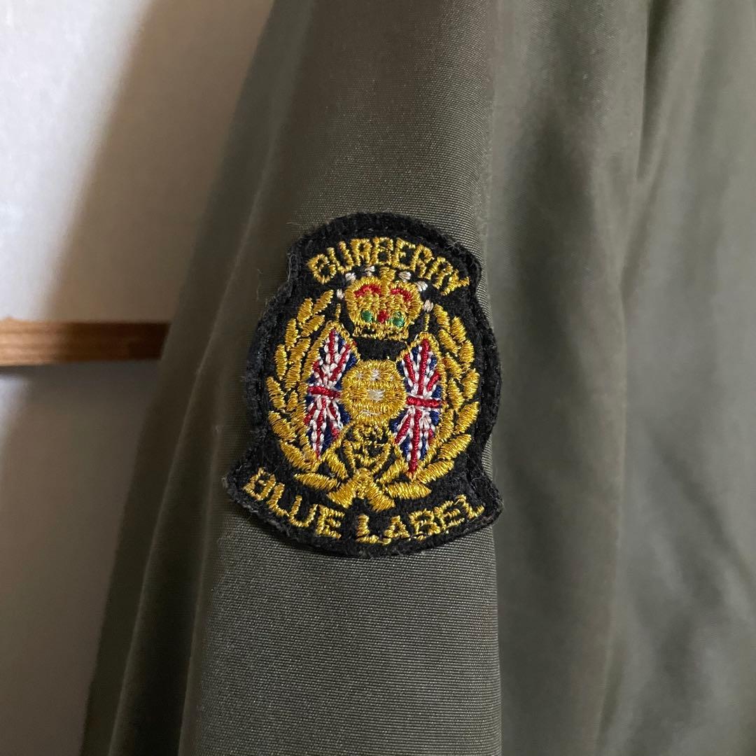 ◆中古美品　BURBERRY モッズコートラクーンファー付き/カーキ38(Ｍ)
