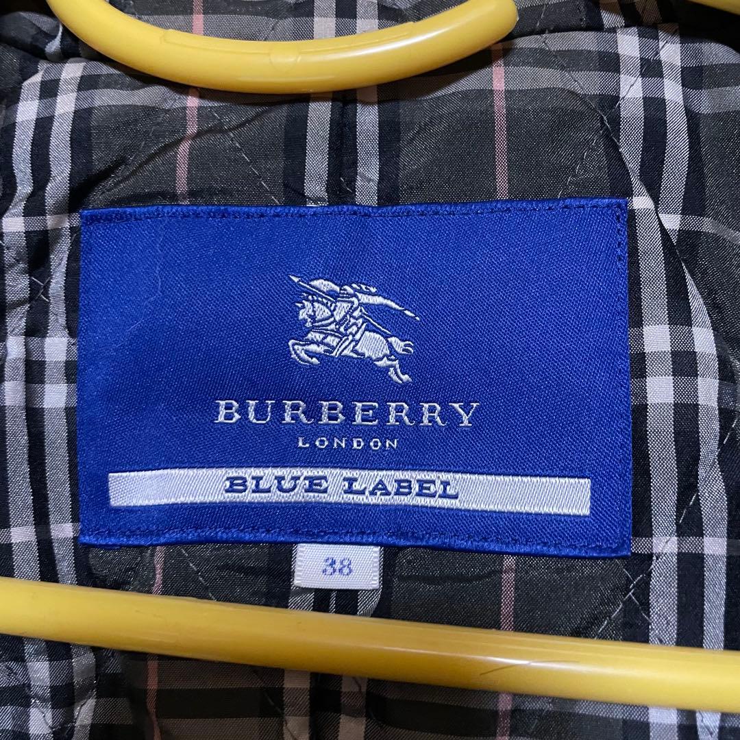 ◆中古美品　BURBERRY モッズコートラクーンファー付き/カーキ38(Ｍ)