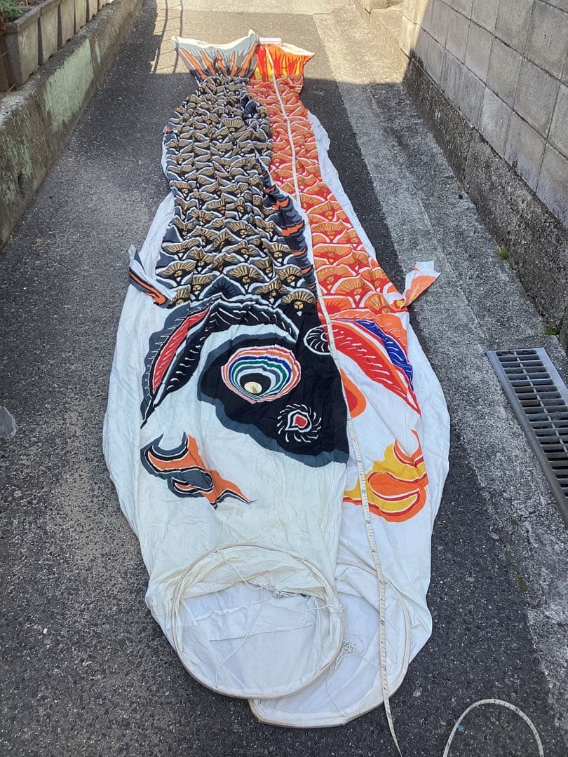 ジャンボ 鯉のぼり(赤⒌8m・黒⒌8m・金太郎5m・吹流し4m)