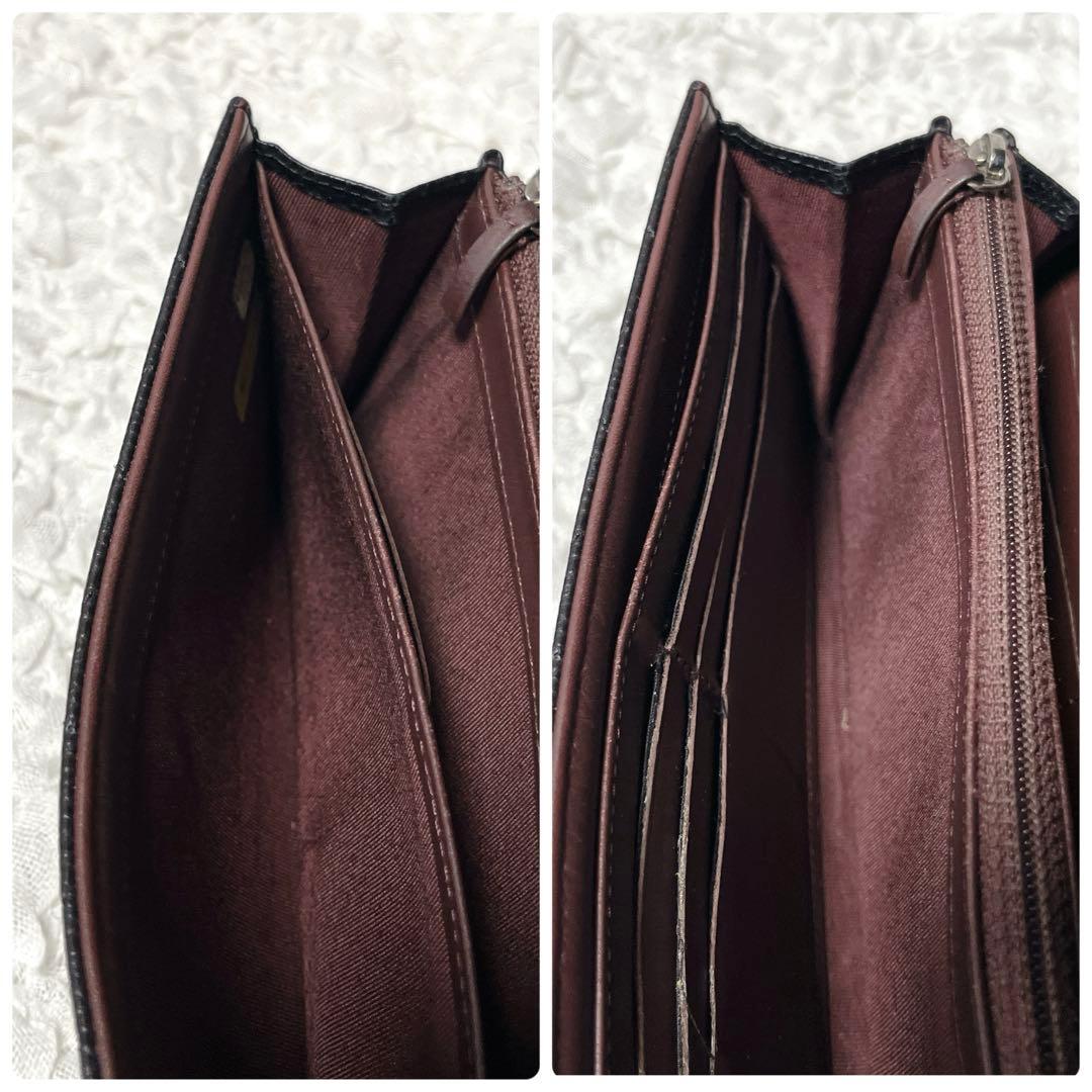 CHANEL キャビアスキン　マトラッセ　レザー 長財布 ギャランティカード