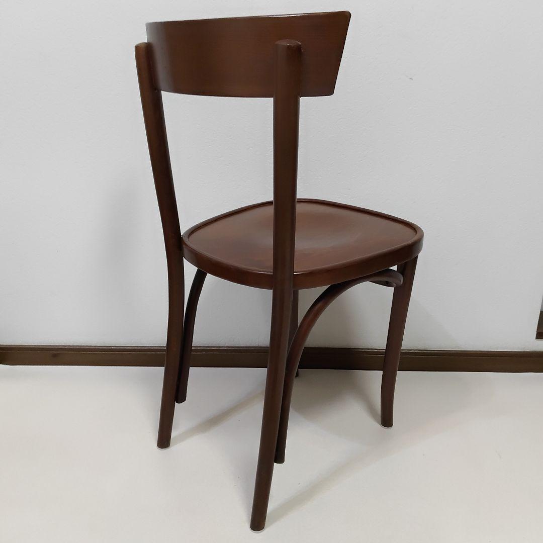 ③④ 2脚 フランス アンティーク レストラン ウッドチェア ベントウッドチェア