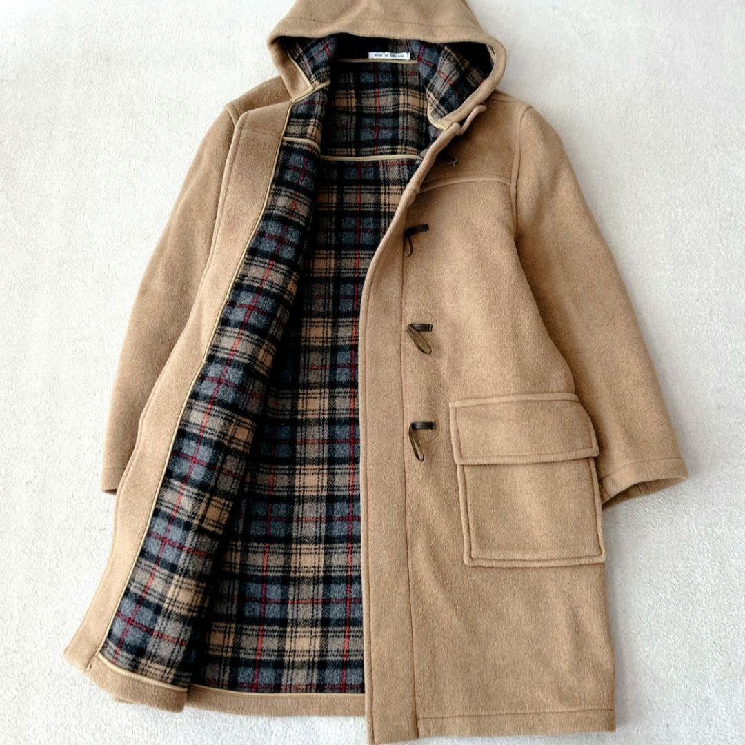 バーバリーズ ダッフルコート ノバチェック トグル キャメル L相当