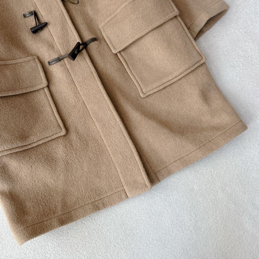 バーバリーズ ダッフルコート ノバチェック トグル キャメル L相当