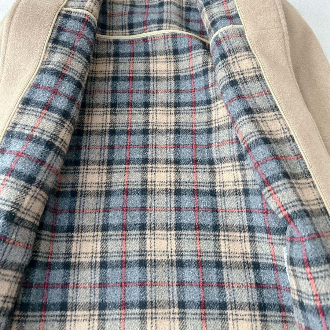 バーバリーズ ダッフルコート ノバチェック トグル キャメル L相当
