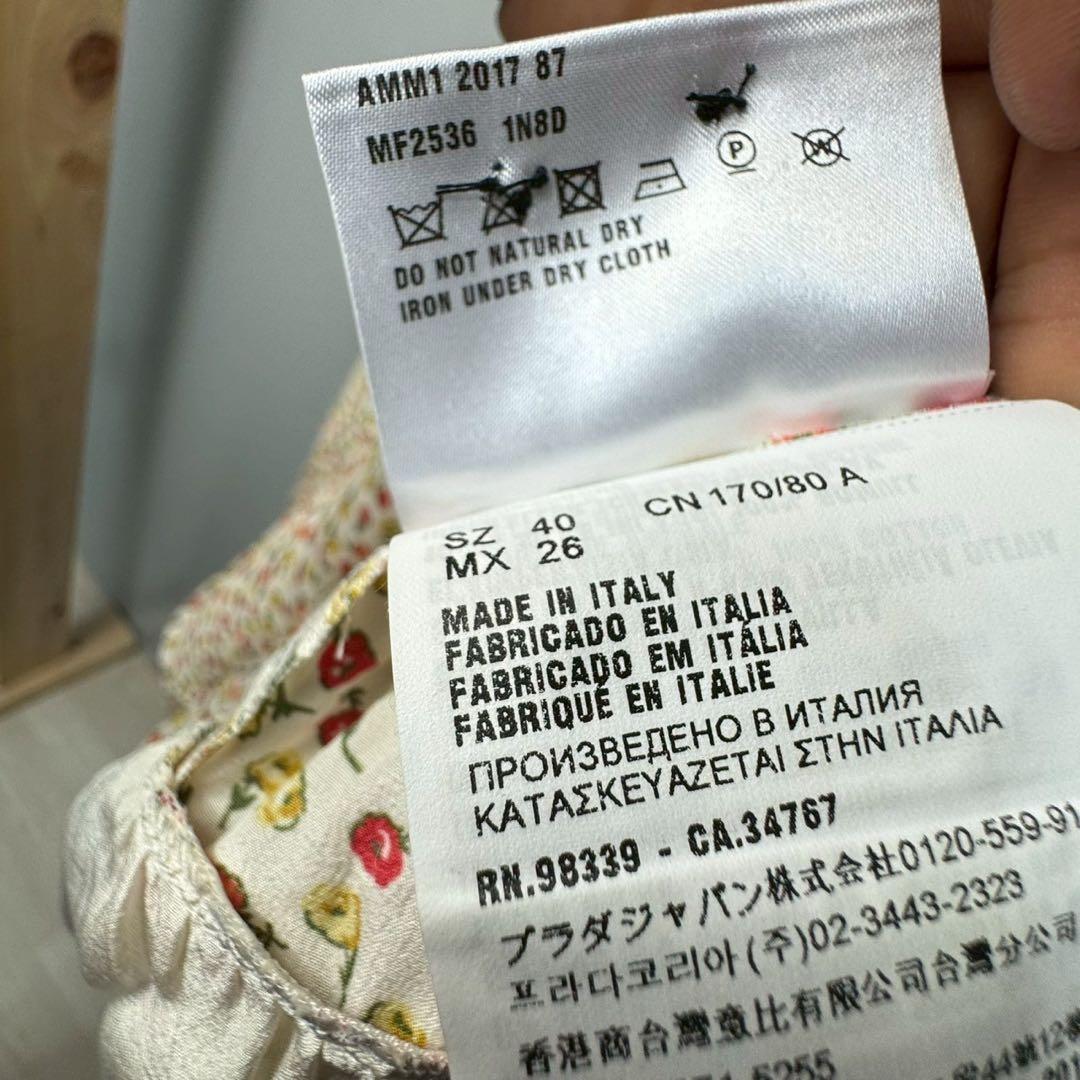 ミュウミュウ　MIU MIU 小花柄　ノースリーブ　ワンピース