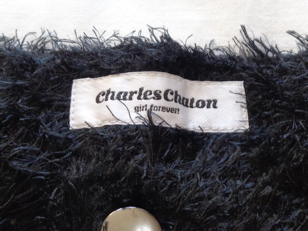 極美品 Charles Chaton mimic pants 36 black