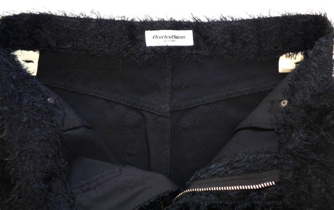 極美品 Charles Chaton mimic pants 36 black