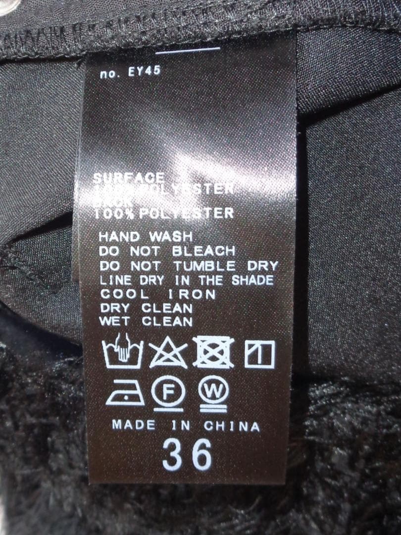 極美品 Charles Chaton mimic pants 36 black