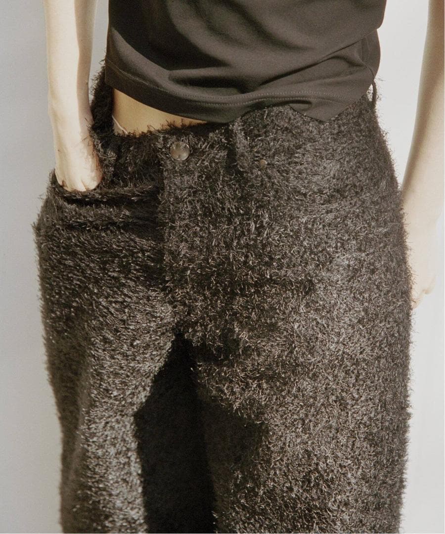 極美品 Charles Chaton mimic pants 36 black
