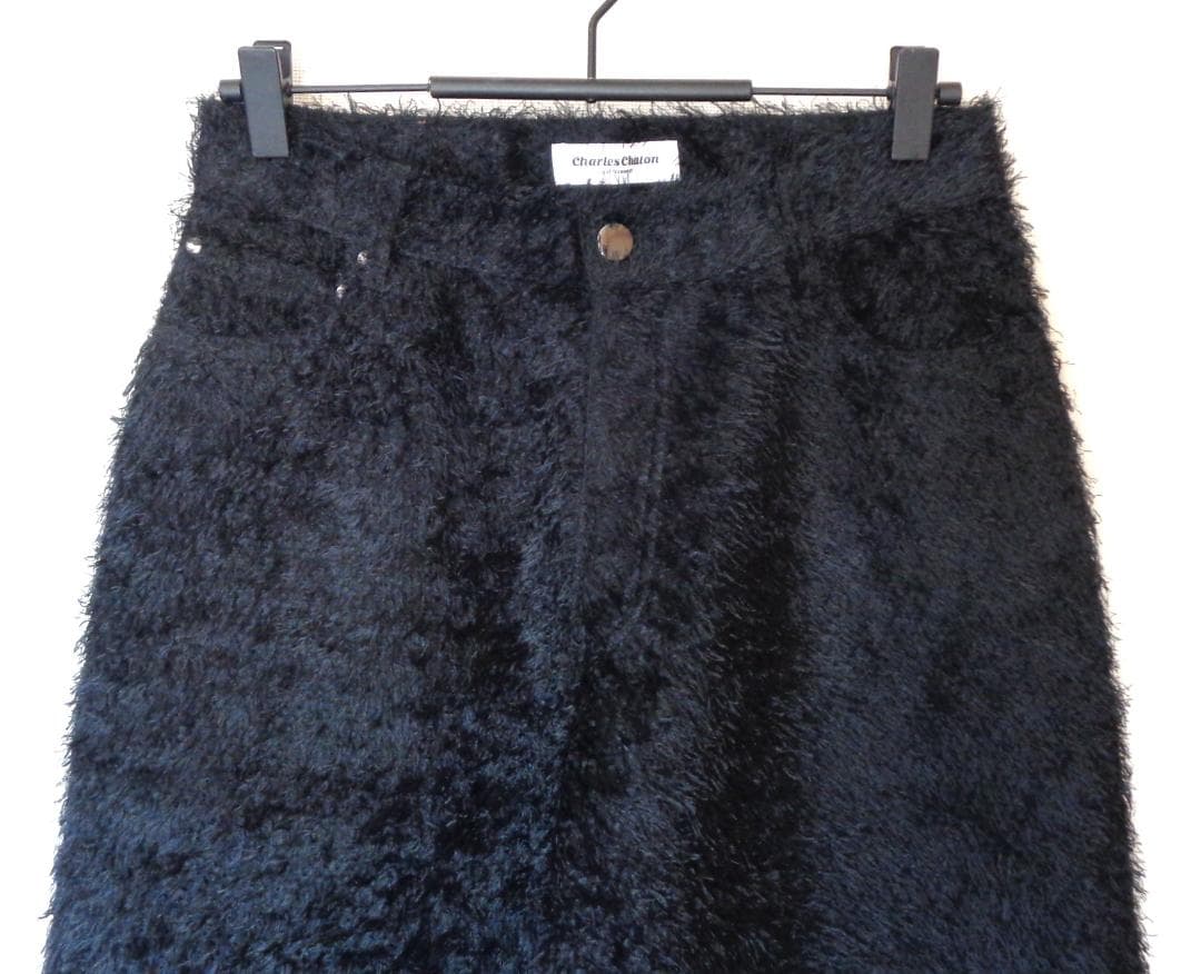 極美品 Charles Chaton mimic pants 36 black