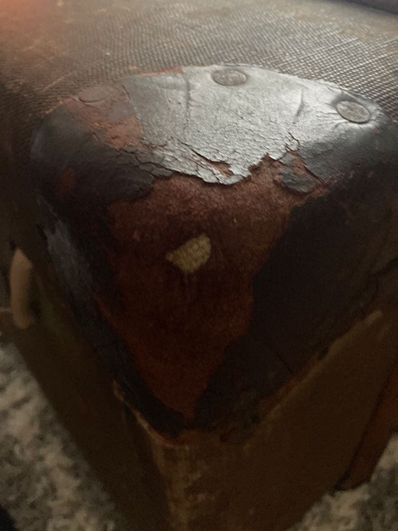 ￼【お値下げ】アンティーク ヴィンテージ 大型トランク 収納　コーヒーテーブル