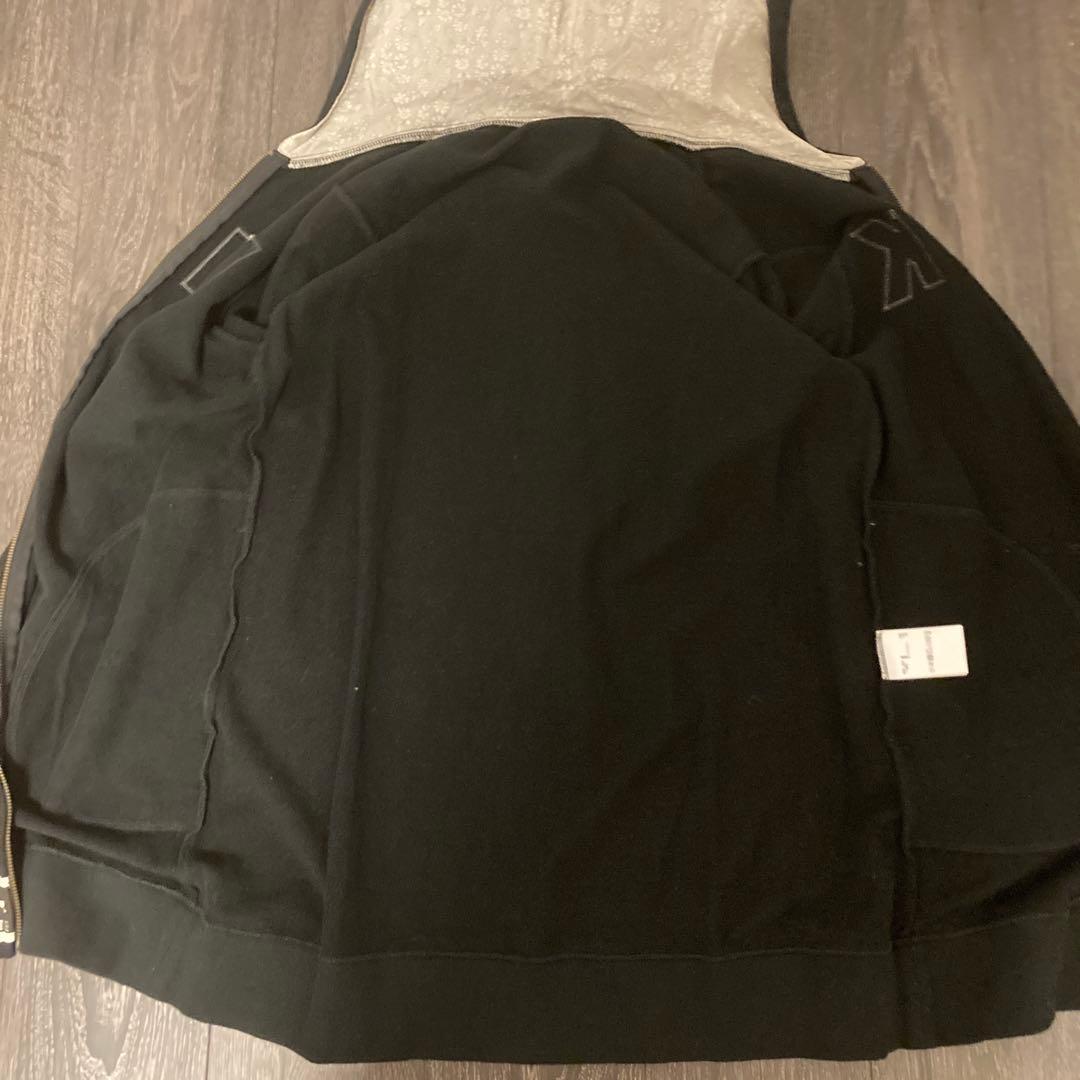 【試着のみ未使用品】ピンクハウス ロゴパッチ付きロングパーカー ブラック❁⃘*.゜