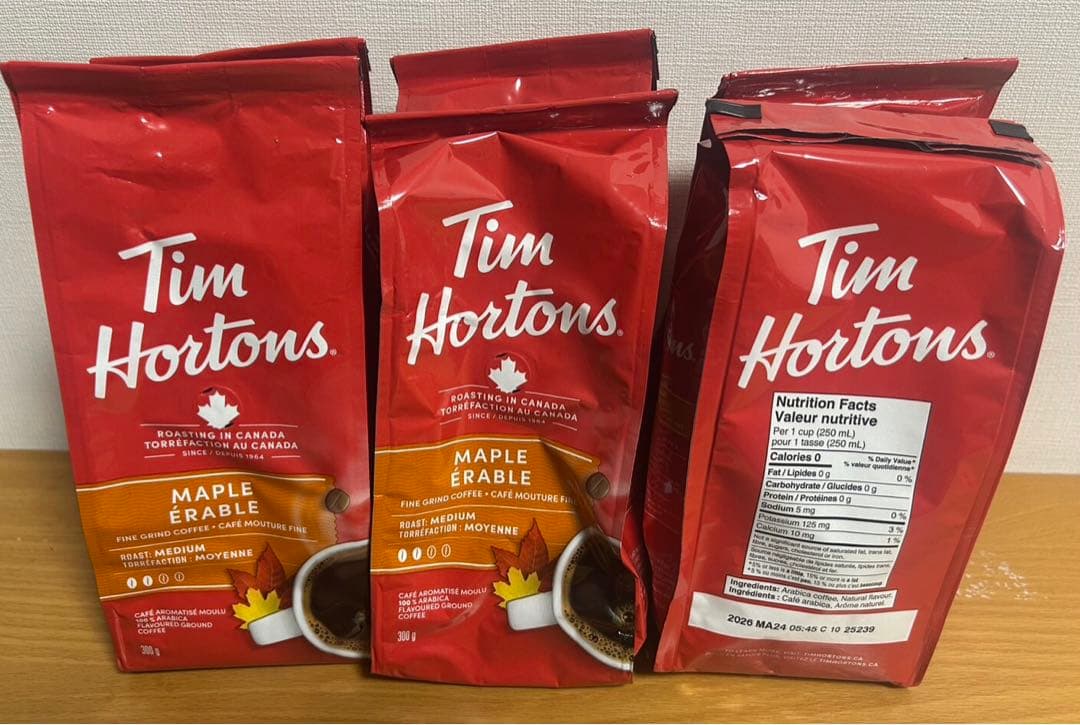 ティムホートンズ Tim Hortons メープルコーヒー 10/21まで