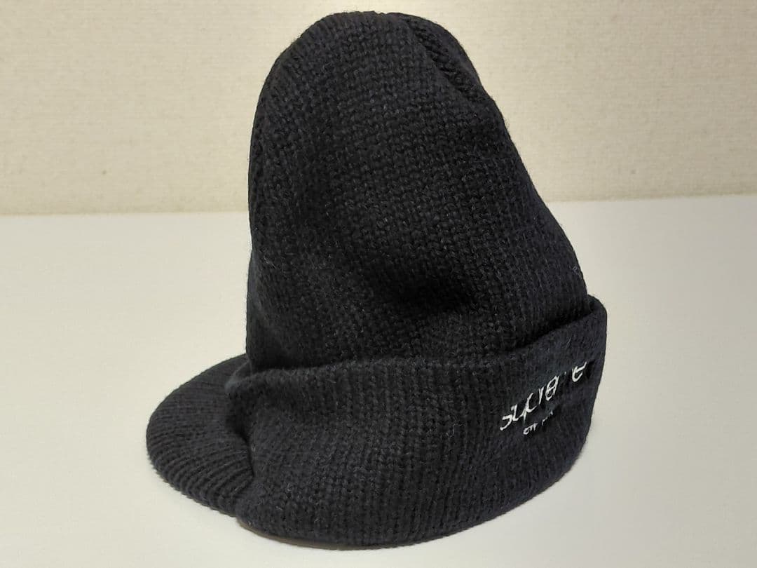 【新品・未着用・つば付き】　Supreme　Radar　Beanie　Black
