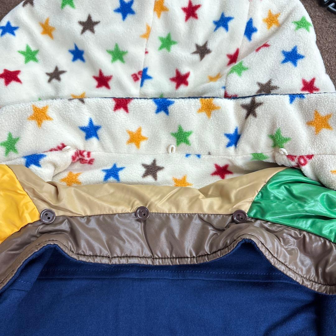 り*う様 新品タグ付き未使用ミキハウス　リバーシブル　ベスト付ジャンパー130