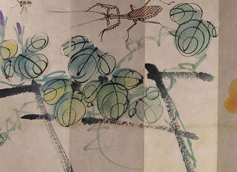 中国近時代の紙本　王雪濤　斉白石？激安骨董　貴重品 古美術DE338B13-4