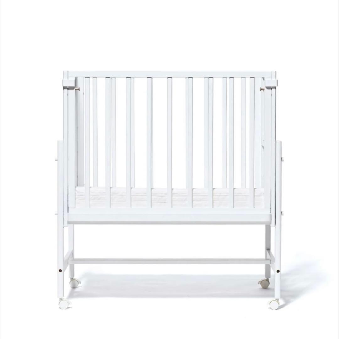 【美品】そいねーるミニ　ベビーベッド　yamatoya （ホワイト）