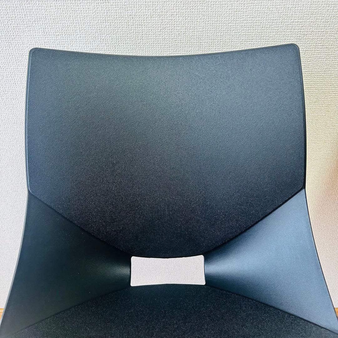 イタリア製　シンプルモダン KOSKA コスカチェア　2脚／ブラック