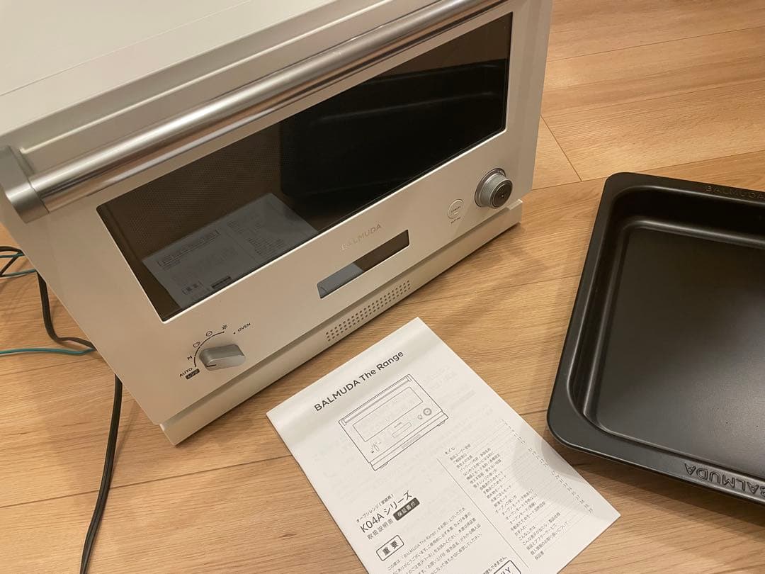 ジャンク品　BALMUDA オーブンレンジ K04A-WH 白　2020年