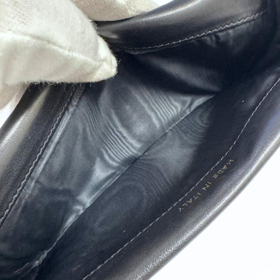 シャネル 二つ折り長財布 ココマーク ブラック キャビアスキン