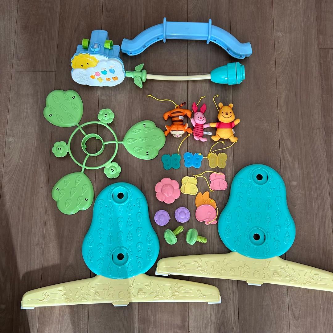 【美品】えらべる回転６ＷＡＹジムにへんしんメリー プラス　くまのプーさん