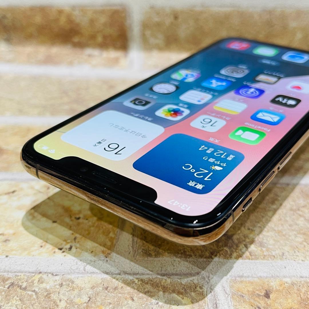 SIMフリー iPhoneXS 256GB ゴールド 電池良好
