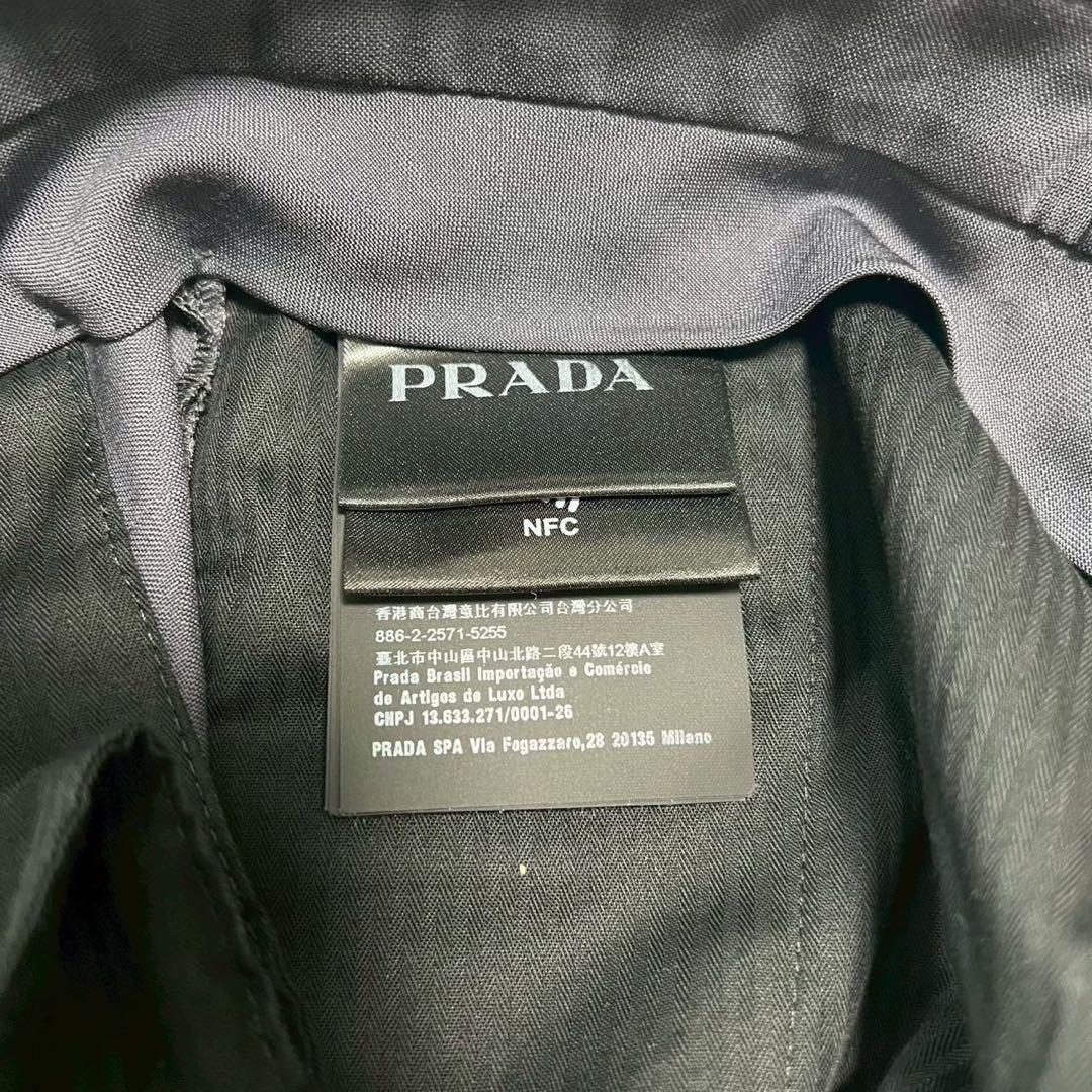 【美品】PRADA プラダ パンツスラックス トライアングルロゴ 46