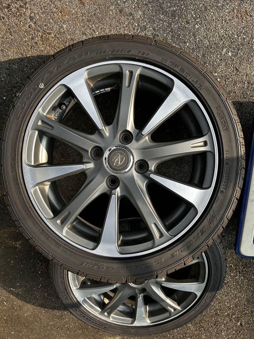 15インチ ホイールセット グッドイヤータイヤ付き１６５／50r１５