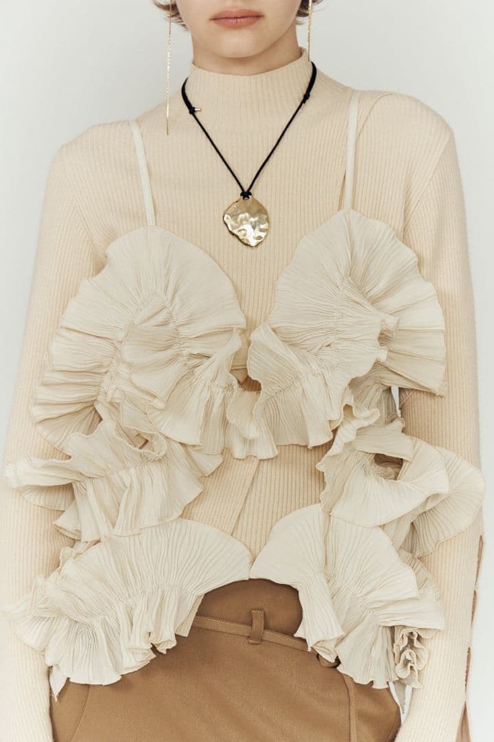 トップス eaphi FEELING FRILLS BUSTIER