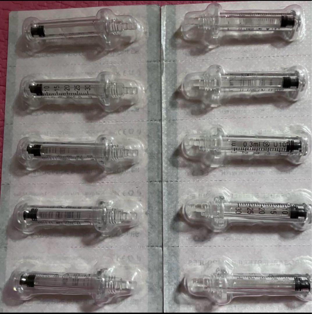 無針　アンプルヘッド/シリンジ/カートリッジ 0.3ml 『30個』おまけあり