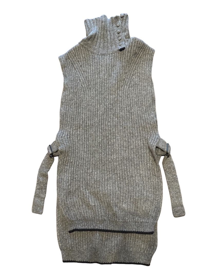 Yohji Yamamoto Y’s リブ編みハイネックニットベスト