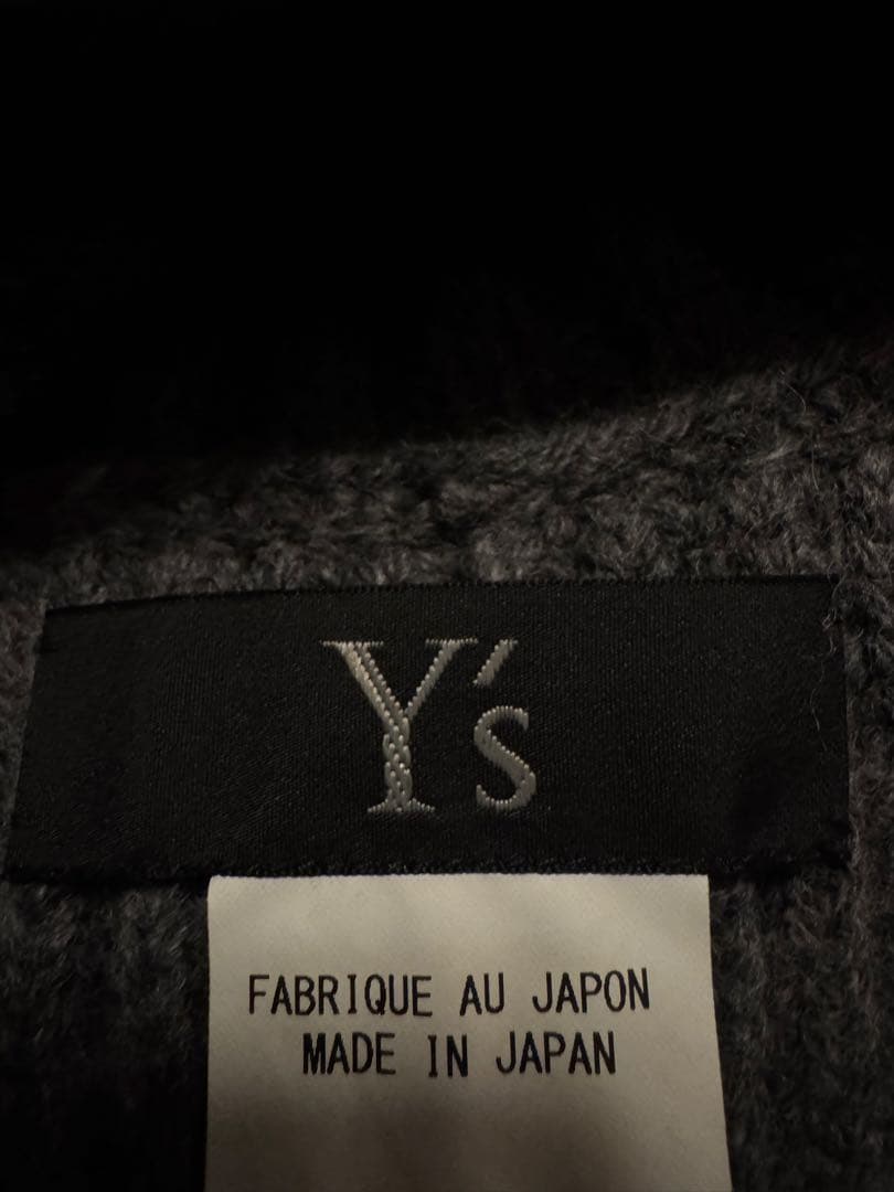 Yohji Yamamoto Y’s リブ編みハイネックニットベスト