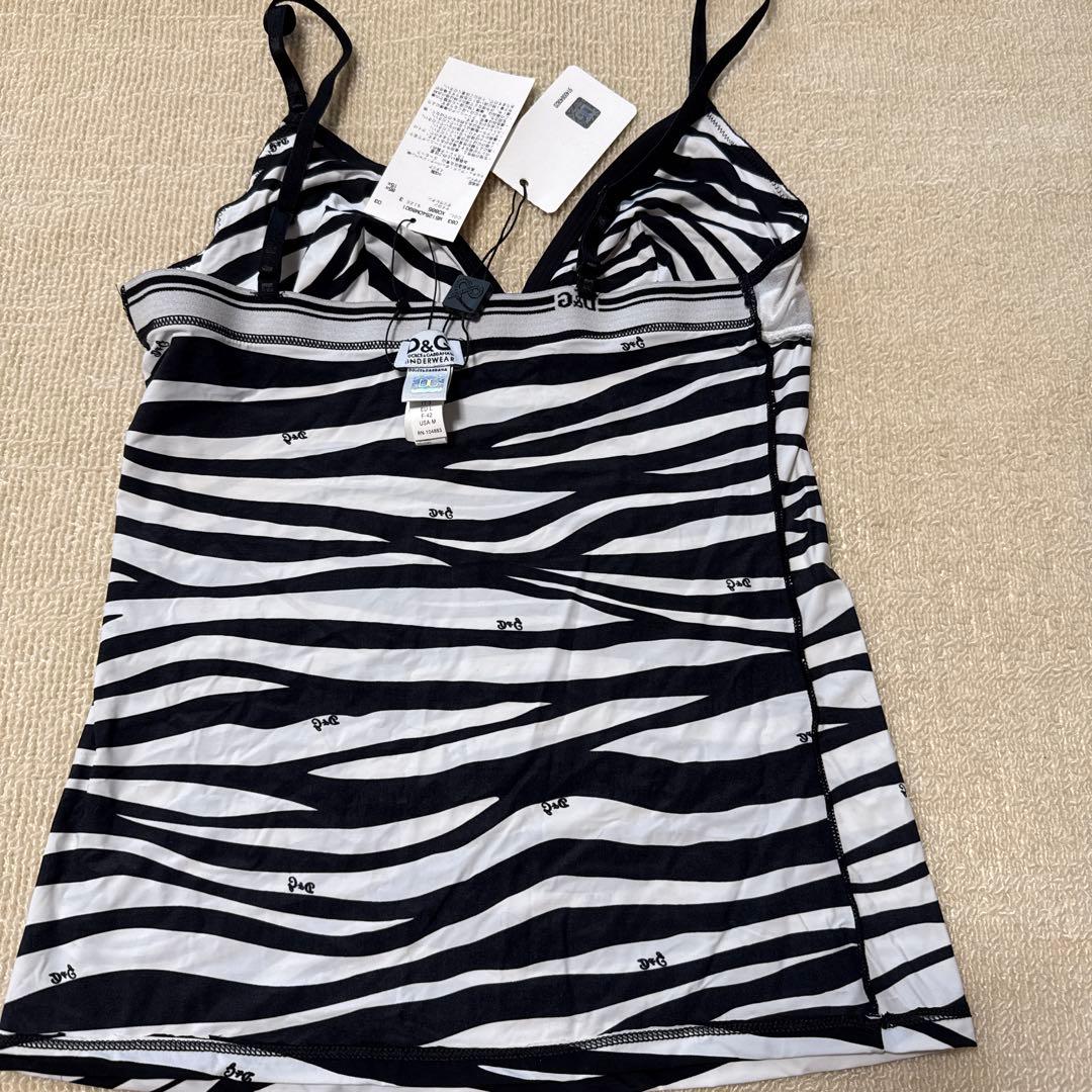 【D&G】新品未使用箱付き　ゼブラ柄 キャミソール Mサイズ