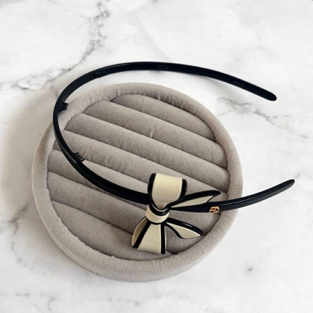 美品　ALEXANDRE DE PARIS リズレシリーズ　リボンカチューシャ