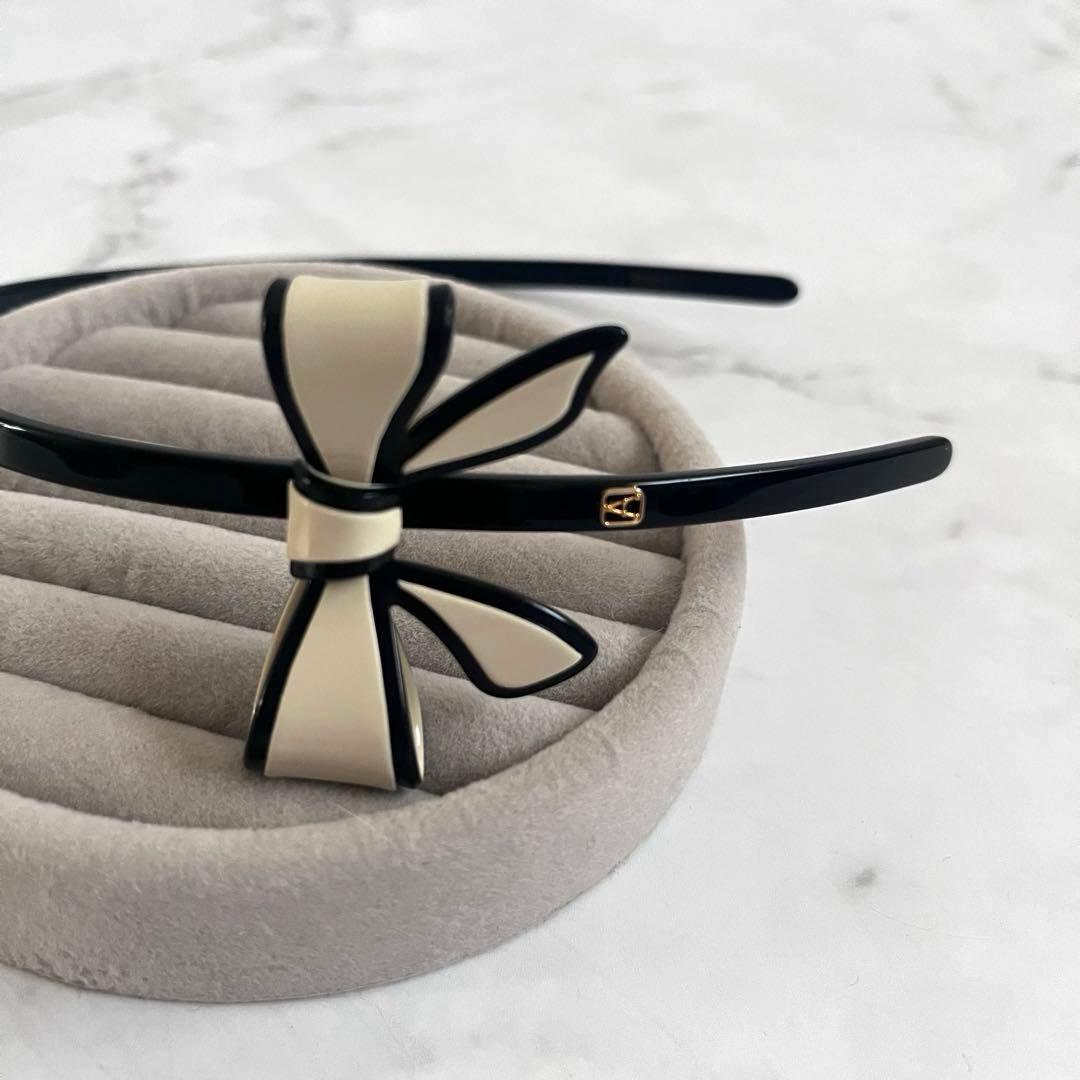 美品　ALEXANDRE DE PARIS リズレシリーズ　リボンカチューシャ