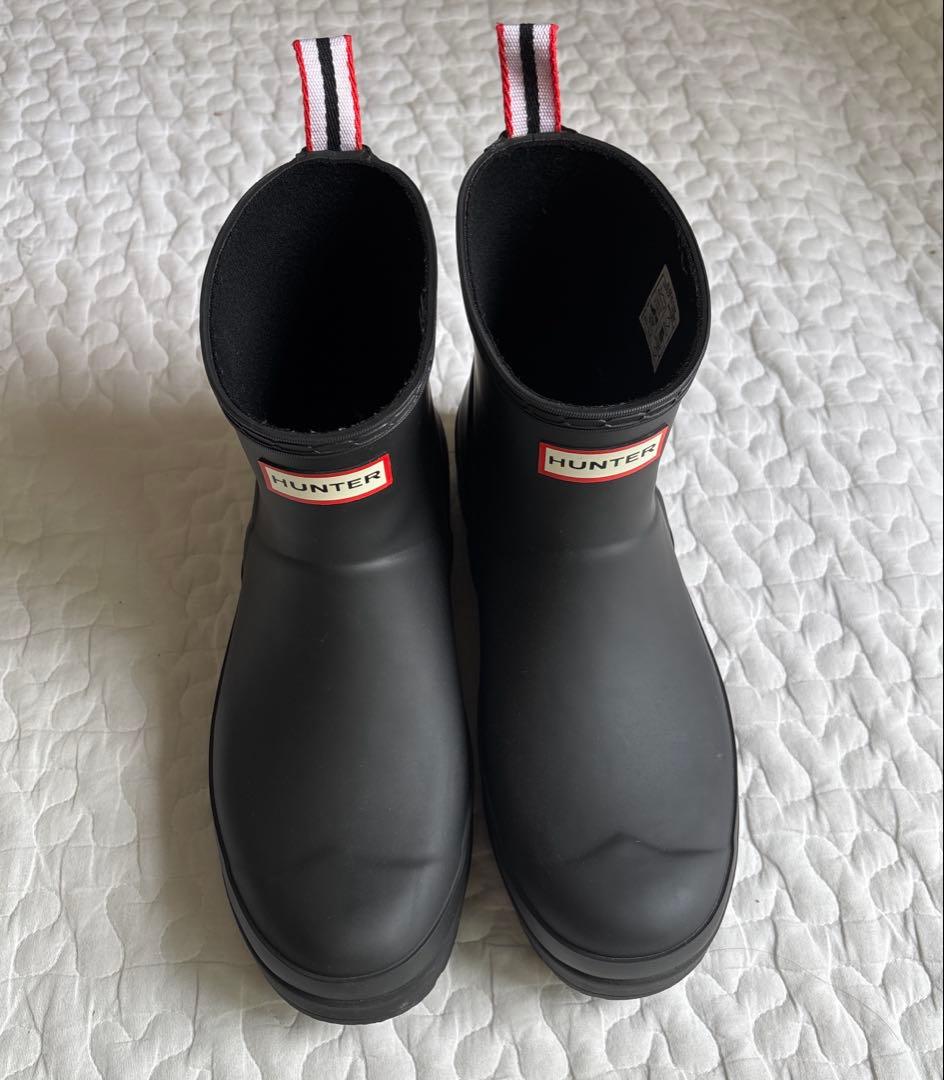美品HUNTER レインブーツ ブラック 25㎝ UK6