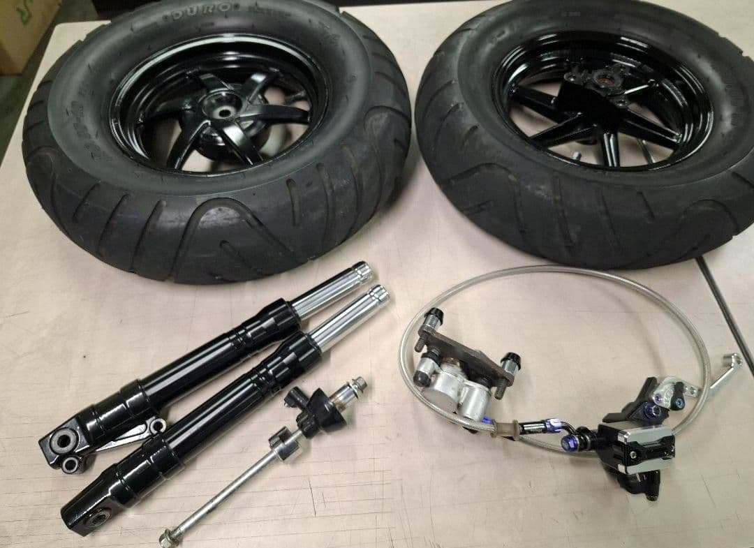 ライブディオZXホイール フォークキャリパーその他パーツセット