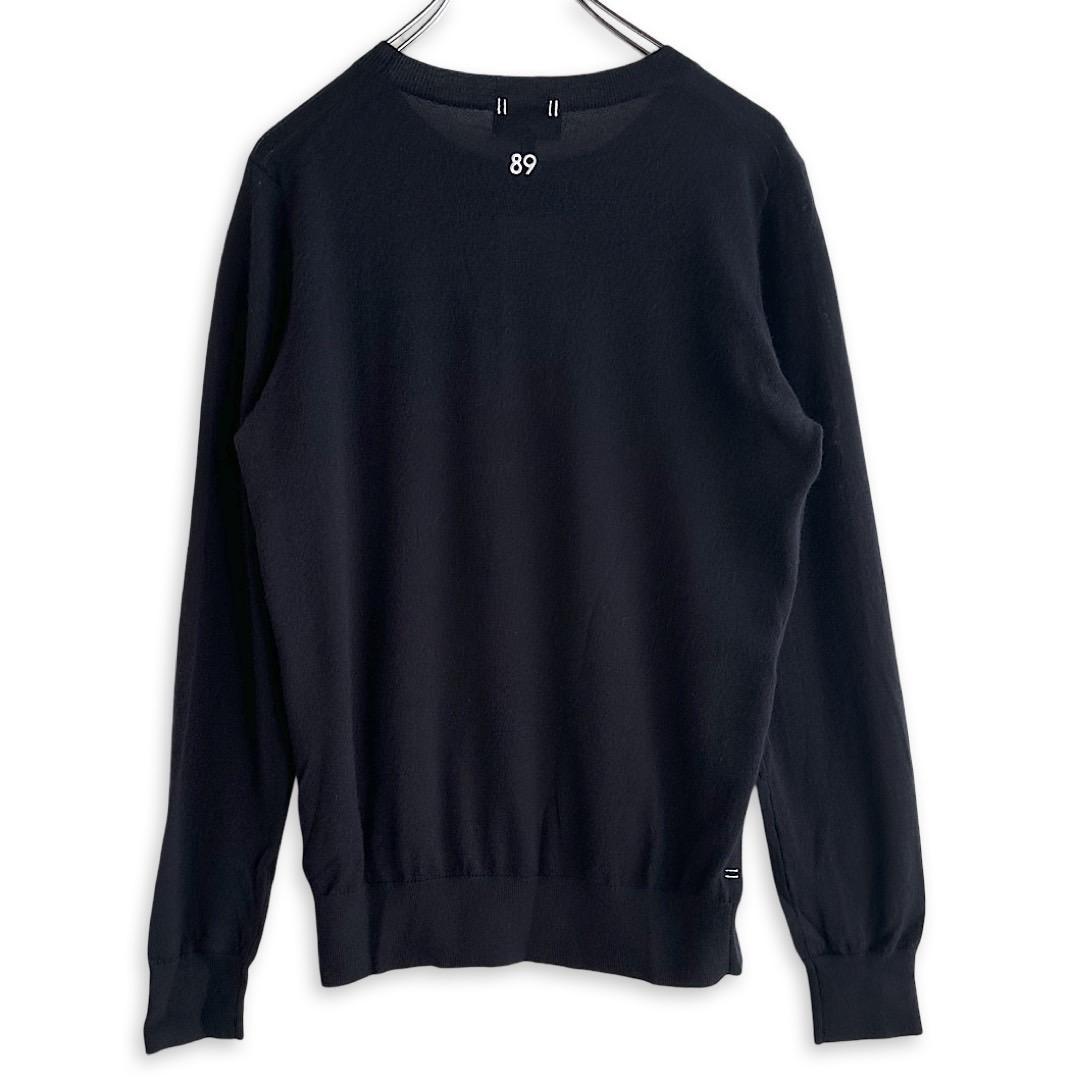 のこ454 パーリーゲイツ 41,800円 カシミヤ100％ 紺 2 L