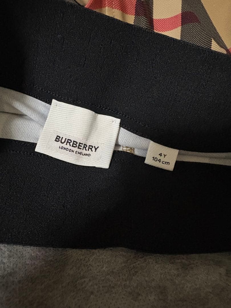 BURBERRY チェック柄レギンス 104cm