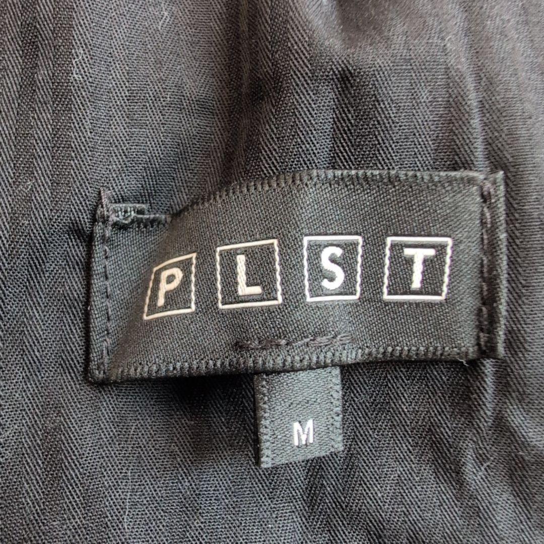 プラステ 洗える メンズスーツ セットアップ ネイビー チェック M