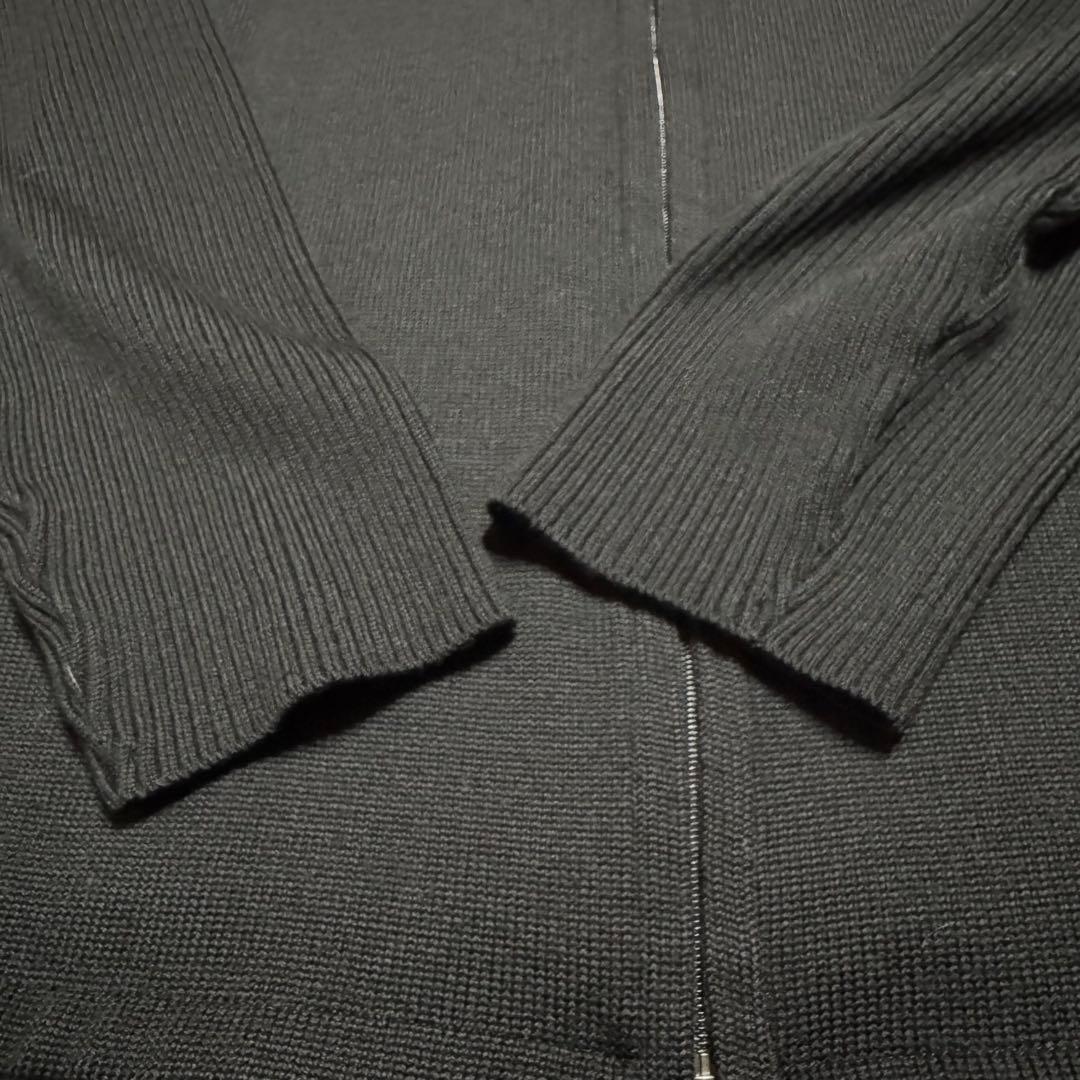 バーバリーブラックレーベル ドライバーズニット 中綿 ウールジャケット 日本製