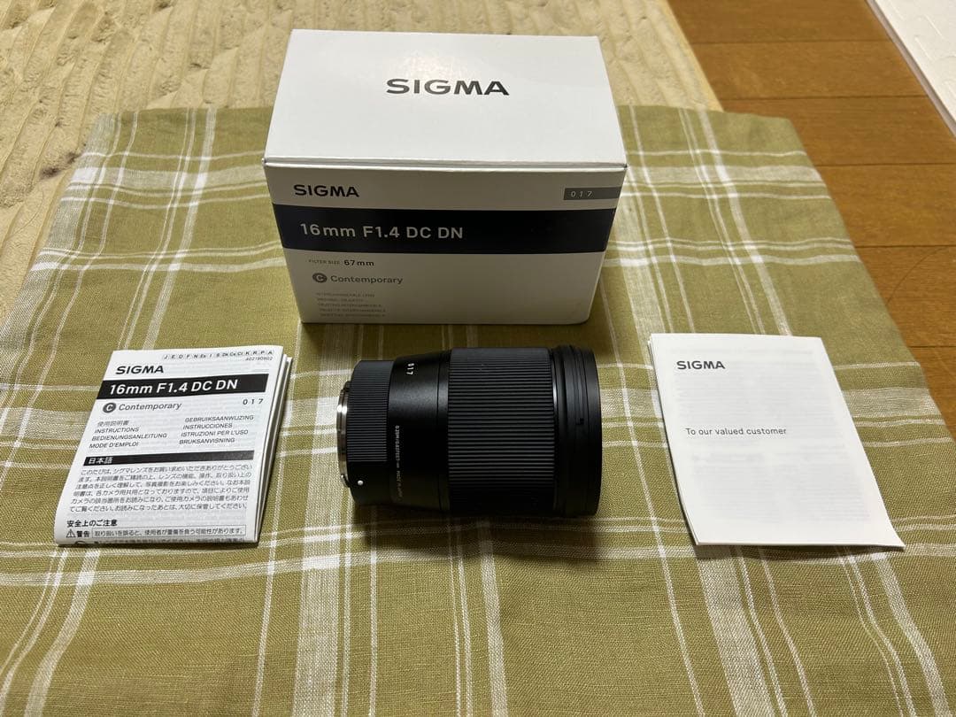【極美品】SIGMA 16mm F1.4 DC DN Eマウント 箱付