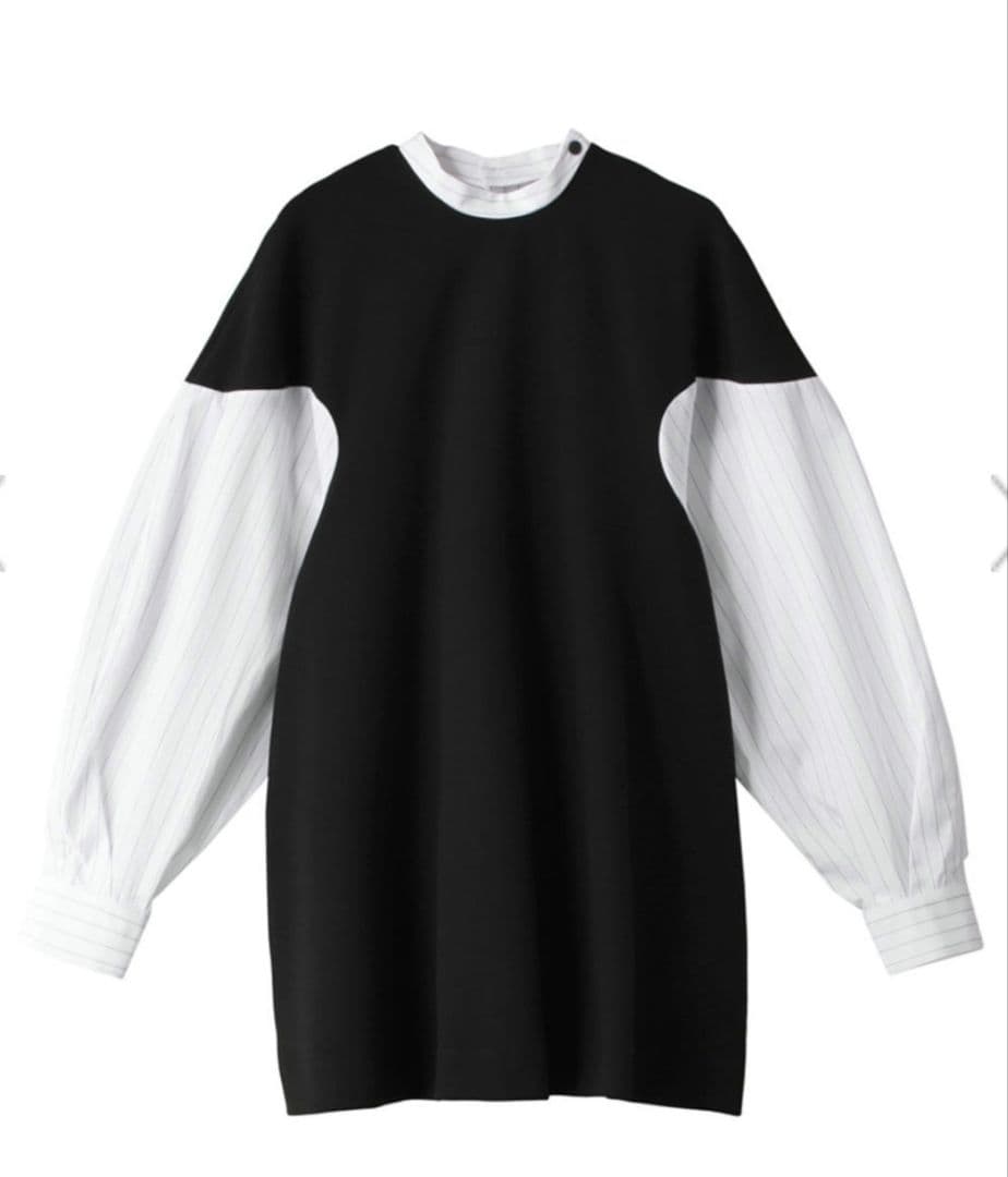 【ENFOLD】ダブルクロス コンビ プルオーバー