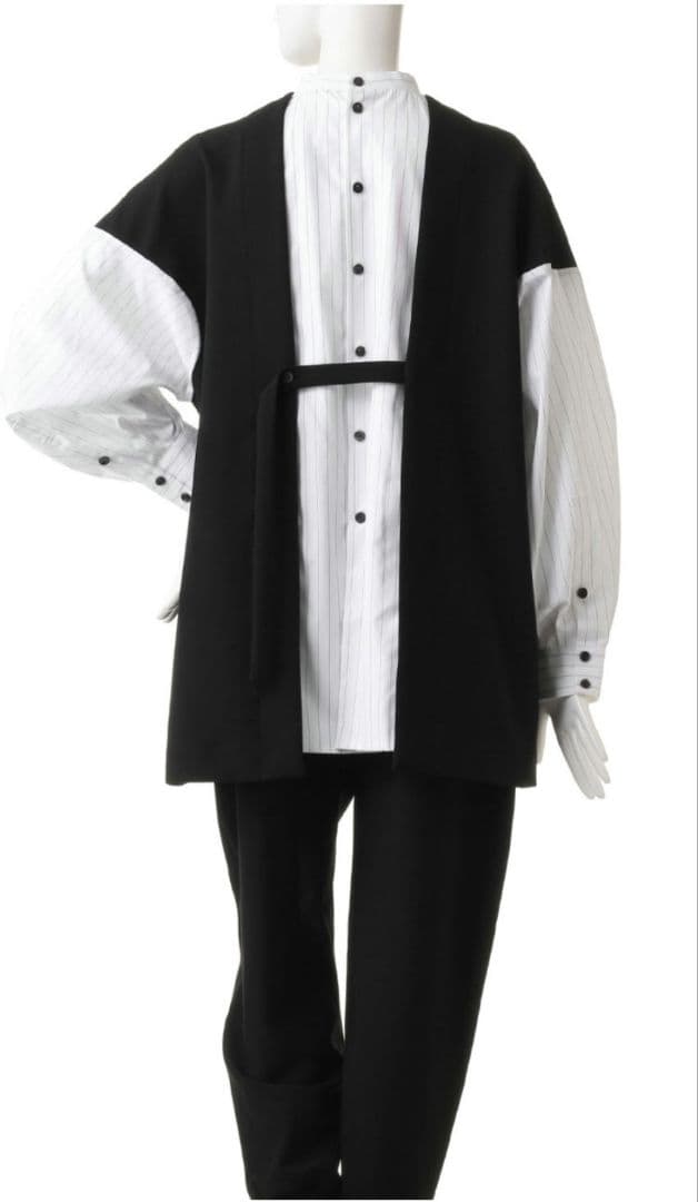 【ENFOLD】ダブルクロス コンビ プルオーバー