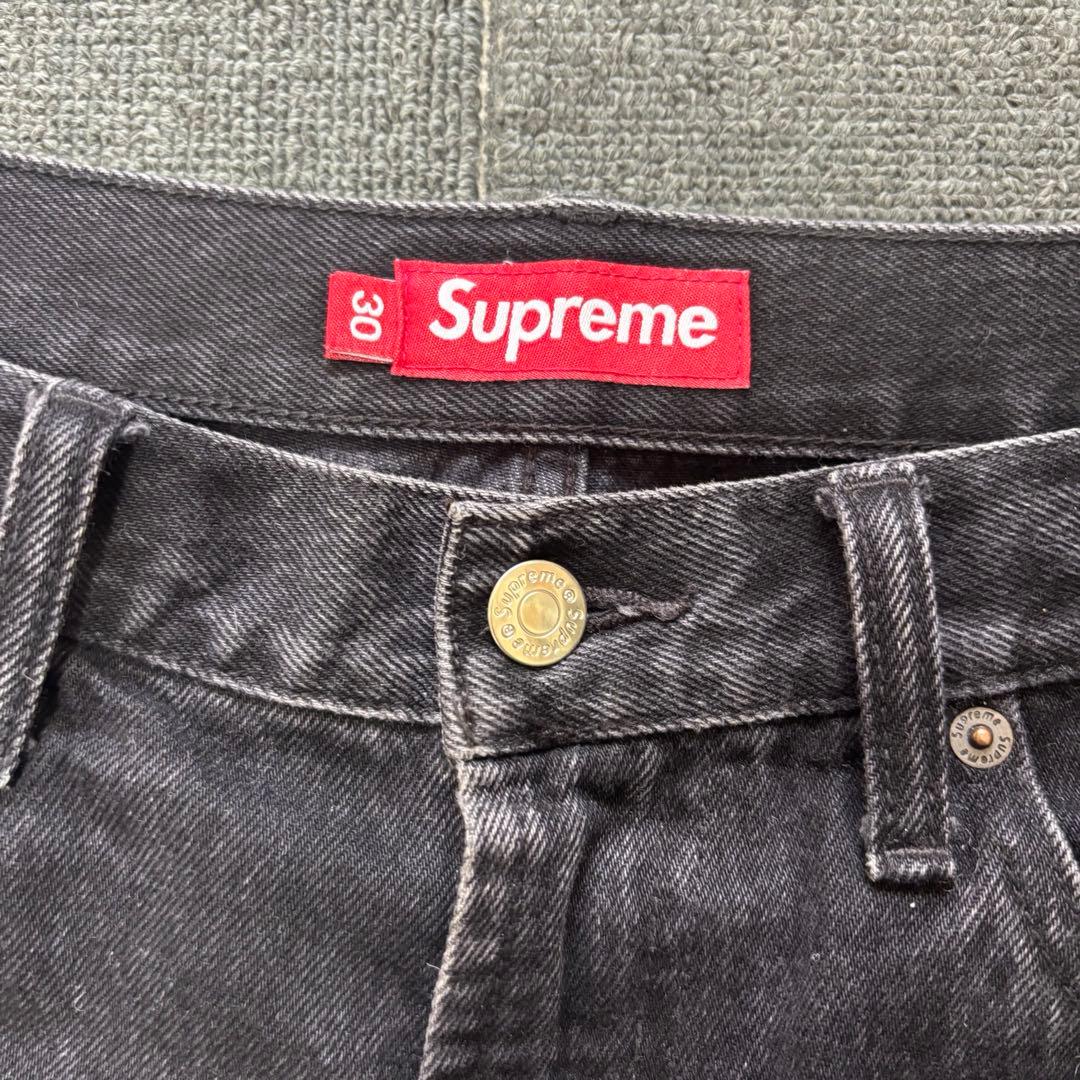 パンツ supreme baggy jeans black 25ss 30size