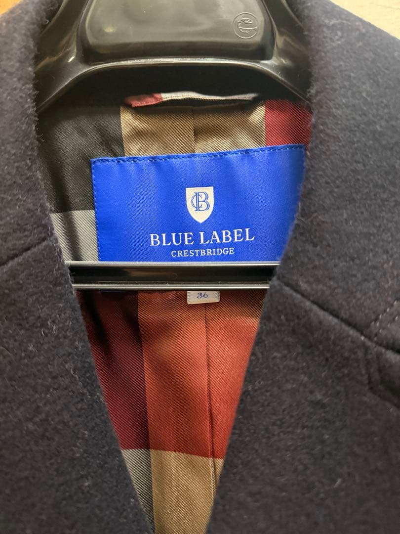 ★美品★BLUE LABEL CRESTBRIDGE ネイビー ピーコート 36
